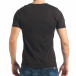 Ανδρική μαύρη κοντομάνικη μπλούζα Delmaro tsf020218-35 3
