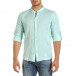 Ανδρικό πράσινο λινό πουκάμισο Duca Fashion DU140206 it240621-30 2