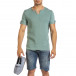 Ανδρική πράσινη κοντομάνικη μπλούζα Made in Italy it240621-3 2