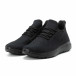 Ανδρικά μαύρα αθλητικά παπούτσια All black ελαφρύ μοντέλο it140918-16 4