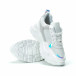 Γυναικεία λευκά sneakers με πλατφόρμα it250119-37 4
