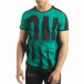 Ανδρική πράσινη κοντομάνικη μπλούζα ON/OFF it150419-50 2