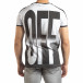 Ανδρική λευκή κοντομάνικη μπλούζα ON/OFF it150419-49 3