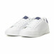Ανδρικά λευκά Basic sneakers με μπλε λεπτομέρειες it150818-22 3