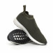 Ανδρικά slip-on πράσινα αθλητικά παπούτσια κάλτσα it130819-3 4