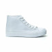 Γυναικεία λευκά ψηλά sneakers it250119-76 2