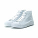 Γυναικεία λευκά ψηλά sneakers it250119-76 3