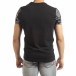 Ανδρική μαύρη κοντομάνικη μπλούζα με σύμβολα it150419-72 3