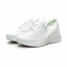 Γυναικεία λευκά αθλητικά παπούτσια καλτσάκι ελαφρύ μοντέλο it240419-53 3