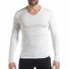 Ανδρική λευκή μπλούζα V-neck it040219-89 2