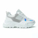 Γυναικεία λευκά sneakers με πλατφόρμα it250119-37 2