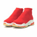 Γυναικεία κόκκινα Slip-on sneakers από νεοπρέν ύφασμα it150818-25 3