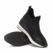 Γυναικεία μαύρα sneakers με πλατφόρμα it150818-77 4