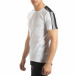 Ανδρική λευκή κοντομάνικη μπλούζα με μαύρες λεπτομέρειες it150419-84 2