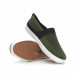 Ανδρικά πράσινα πλεκτά sneakers με μαύρες λεπτομέρειες it150319-19 4