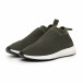 Ανδρικά slip-on πράσινα αθλητικά παπούτσια κάλτσα it130819-3 3