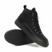 Ανδρικά μαύρα ψηλά sneakers All black it221018-23 4