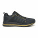 Ανδρικά υφασμάτινα αθλητικά παπούτσια σε μαύρο και χρυσό it251019-5 2