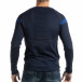 Ανδρικό μπλε πουλόβερ με γαλάζια λεπτομέρεια  it261018-101 3