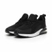 Ανδρικά μαύρα πάνινα αθλητικά παπούτσια με αερόσολα it260919-31 3