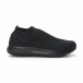 Ανδρικά χαμηλά μαύρα αθλητικά παπούτσια κάλτσα All black it190219-11 2