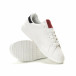 Γυναικεία λευκά sneakers με λεοπάρ λεπτομέρεια it190219-15 4