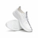 Ανδρικά λευκά υφασμάτινα αθλητικά παπούτσια  it240419-3 4