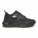 Ανδρικά μαύρα αθλητικά παπούτσια με λουστρίνι ελαφρύ μοντέλο it251019-3 2