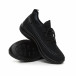 Ανδρικά μαύρα πλεκτά αθλητικά παπούτσια με διακόσμηση it130819-28 4