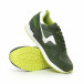 Ανδρικά πράσινα αθλητικά παπούτσια με σκούρο πράσινες λεπτομέρειες it130819-9 4