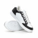 Ανδρικά skate sneakers σε λευκό και μαύρο it130819-7 4