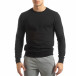 Ανδρική μαύρη βαμβακερή μπλούζα Basic it150419-48 2