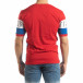 Ανδρική κοντομάνικη μπλούζα σε κόκκινο και μπλε it150419-73 3