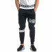 Ανδρική μαύρη φόρμα Black New York με λευκό it041019-10 3