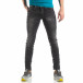 Ανδρικό σκούρο γκρι τζιν Washed Slim Jeans it210319-7 3