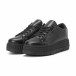 Γυναικεία μαύρα Basic All black sneakers με πλατφόρμα it150818-47 3