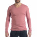 Ανδρική ροζ μπλούζα V-neck it040219-86 2