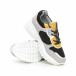 Γυναικεία αθλητικά παπούτσια σε γκρι και κίτρινο ελαφρύ μοντέλο it130819-62 4