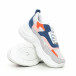 Γυναικεία λεύκα αθλητικά παπούτσια με χρώματιστές λεπτομέρειες it130819-77 4