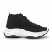 Γυναικεία μαύρα αθλητικά παπούτσια κάλτσα Chunky it150319-41 3