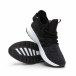 Ανδρικά μαύρα μελάνζ αθλητικά παπούτσια με νεοπρέν it240419-4 4