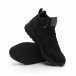 Ανδρικά μαύρα αθλητικά μποτάκια τύπου sneakers it260919-45 5