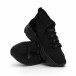 Ανδρικά αθλητικά παπούτσια τύπου κάλτσα All Black it260919-23 4