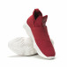 Slip- on ανδρικά κόκκινα αθλητικά παπούτσια με λάστιχα it250119-9 4