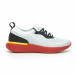 Ανδρικά γκρι μελάνζ αθλητικά παπούτσια με κόκκινη σόλα it100519-1 2