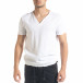 Ανδρική λευκή κοντομάνικη μπλούζα Ficko it240420-6 2