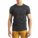 Ανδρική σκούρα γκρι κοντομάνικη μπλούζα Vintage it150419-105 2