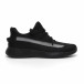 Ανδρικά διχτυωτά μαύρα αθλητικά παπούτσια ελαφρύ μοντέλο it260919-21 2