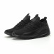 Ανδρικά μαύρα αθλητικά παπούτσια Air ελαφρύ μοντέλο it250119-29 3