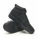 Ανδρικά ψηλά μαύρα sneakers τύπου μποτάκια it251019-18 5